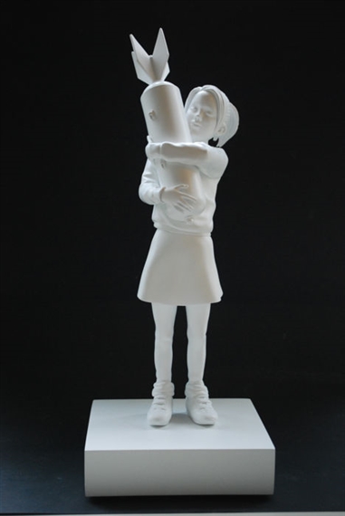 Medicom Toy | Banksy Suicide Man (White Ver.) (2017) | MutualArt