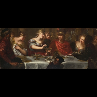 Banquet of Cleopatra and Marcantonio - Pietro Dandini