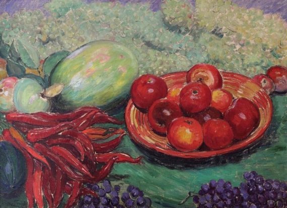 Léon Detroy | Nature morte aux fruits | MutualArt