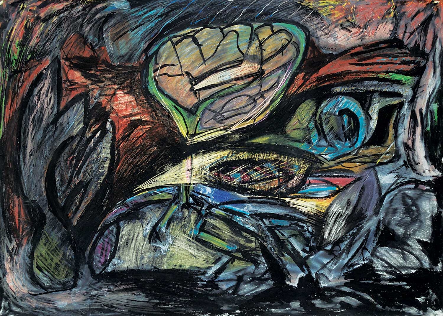 Artwork by Mark Dicey, Untitled - Abstract Motions, Made of Mixed media on paper