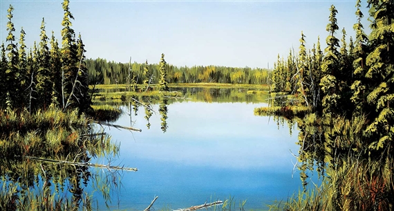 Untitled - A View of the Lake by Andrew Kiss, 1978