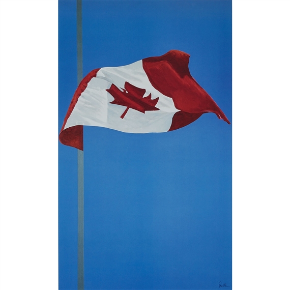 THE PAINTED FLAG by Charles Pachter, 1981