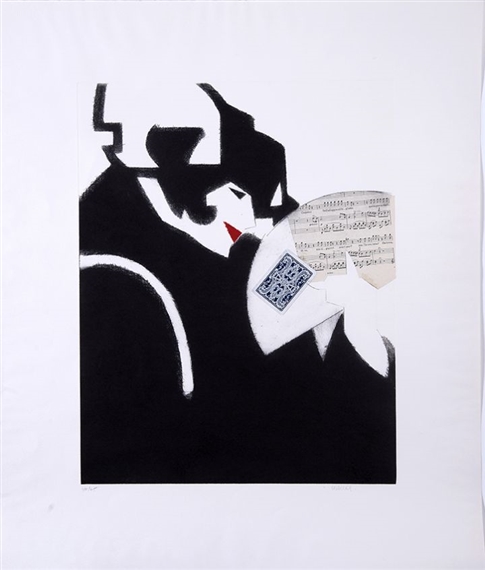 Mujer con abanico by Manolo Valdés, 1987