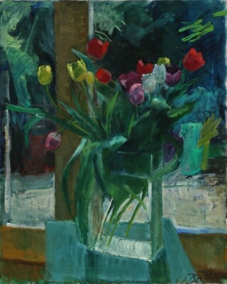 Still life with tulips by Robert Leepin
