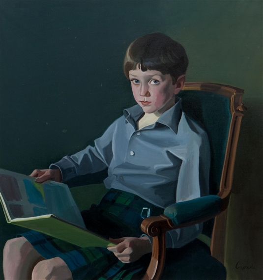 Boy in a Kilt by Alexander Goudie