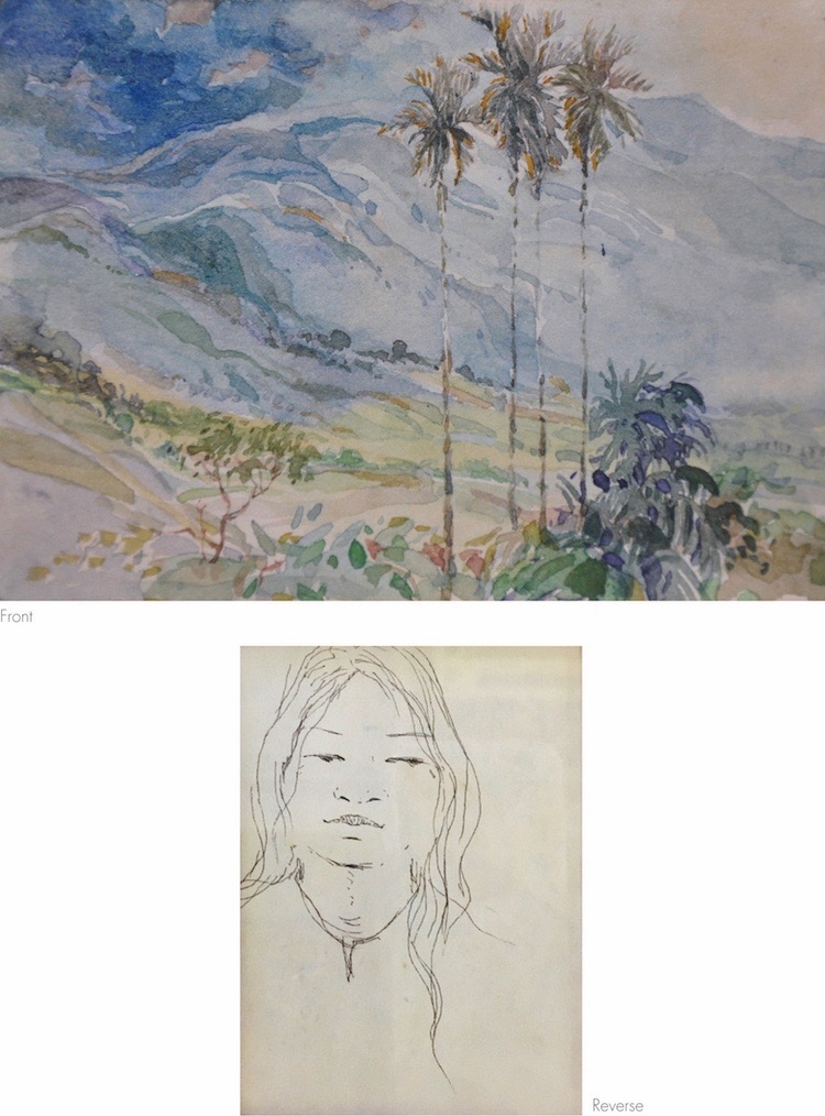 Khalil Ibrahim | Landscape Drawing (1980) | MutualArt