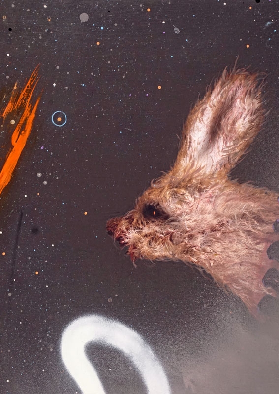 Artwork by Marc Nerbonne, Tired to wait, Made of Mixed media on foamcore