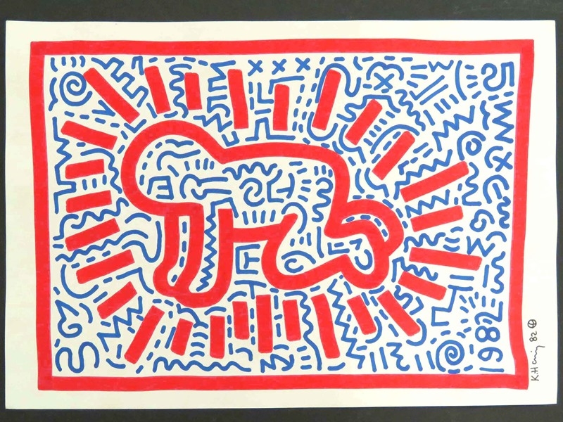 Keith Haring Radiant Baby (1982) MutualArt