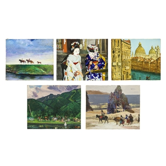 PAINTING 5 WORKS - Sukehachi Kato