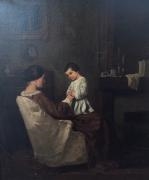 L'amour maternel by Gustave Brion, 1859