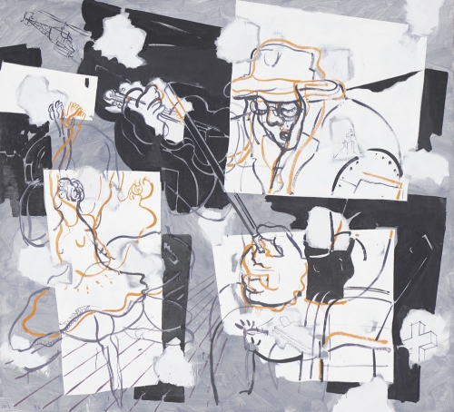 Artwork by Manuel Botelho, Memórias flutuantes, Made of Oil on canvas