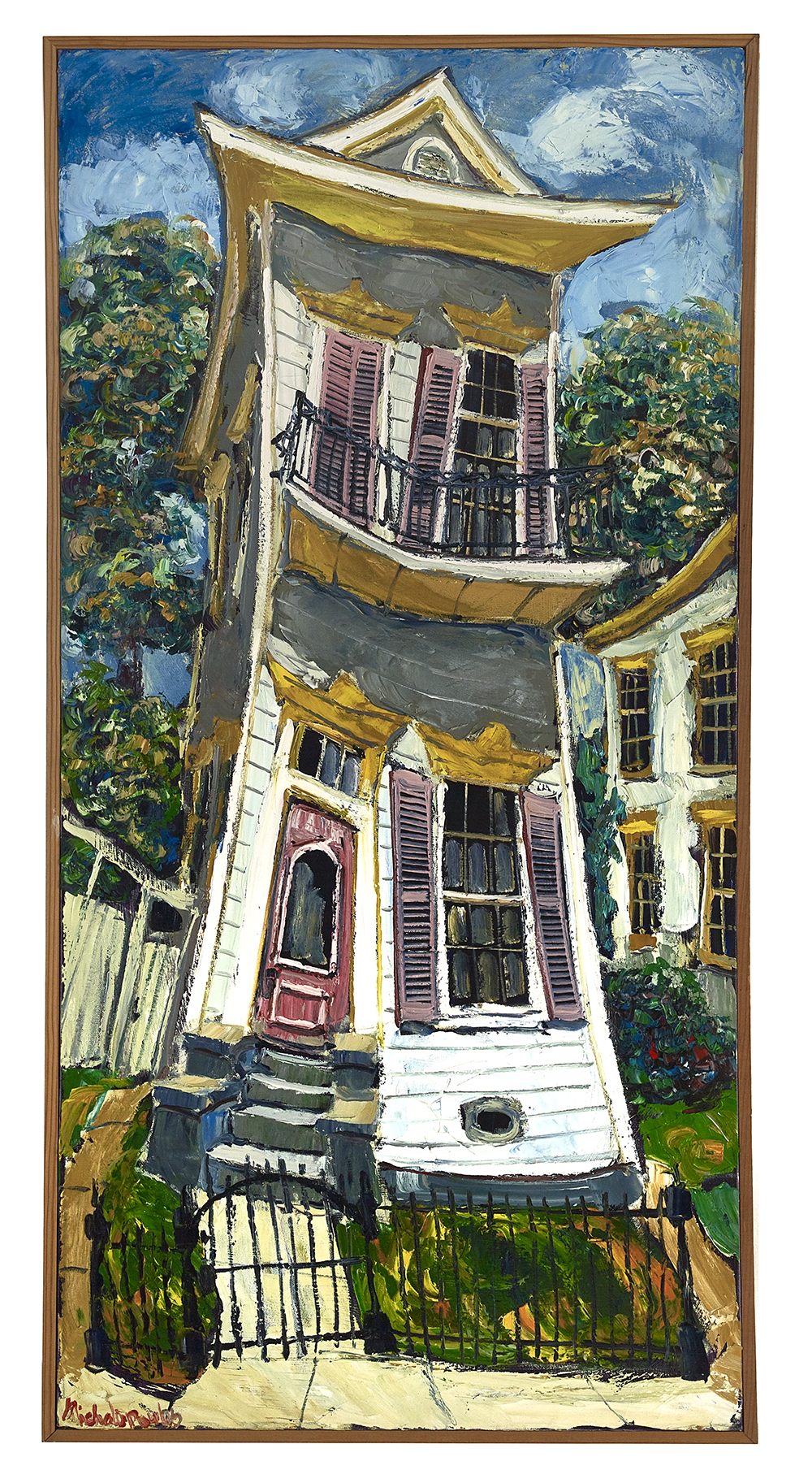 Artwork by James Michalopoulos, Domicilia, Made of oil on canvas