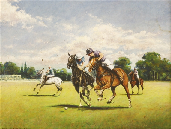 POLO AT WINDSOR PARK by Paul S. Gribble, 1988
