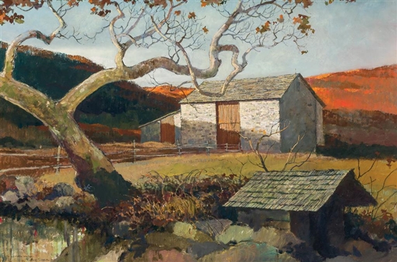 Stone Barn by Eric Sloane