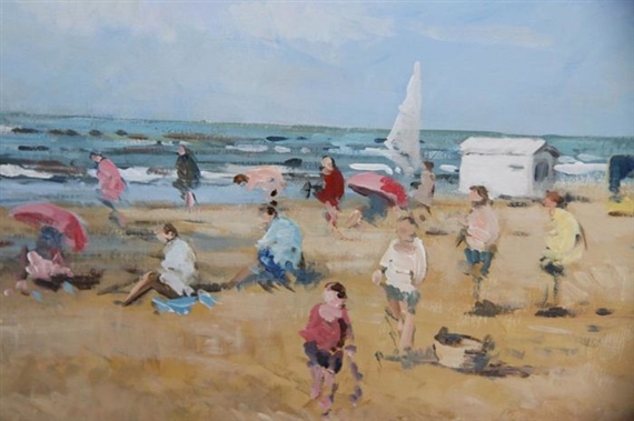 Strandleven  - Zandvoort by Arie C. Van Noort, 1990s