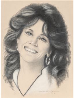 Portrait of Jane Fonda - M. Molella