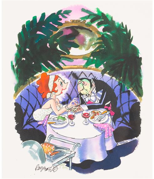 Don't Be Silly! 103 Isn't Old For a Vampire! Playboy cartoon by Roy Stuart Raymonde, March 1983