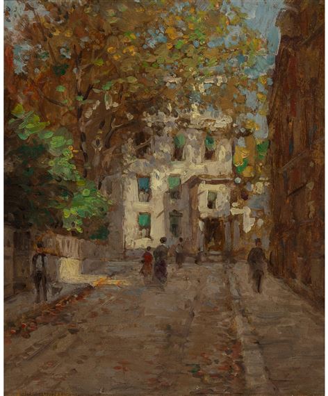 The Village, New York City by Paul Cornoyer, circa 1895