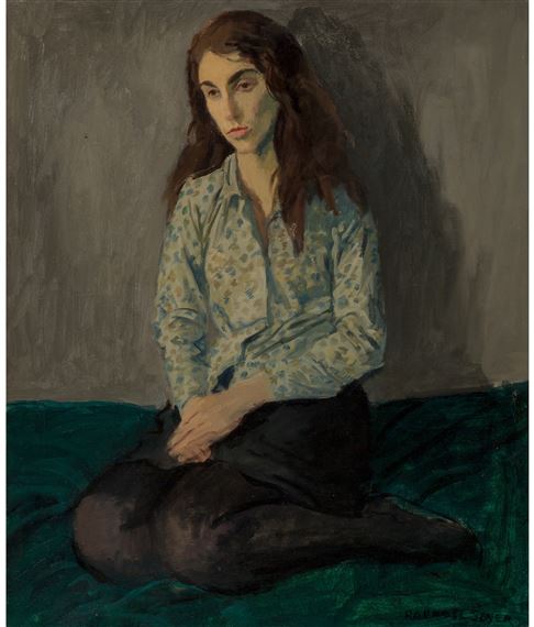 Raphael Soyer | Dancers at Rest (Circa 1965) | MutualArt