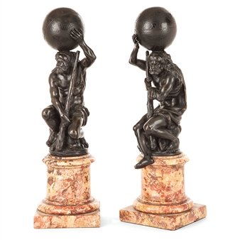 Hercule portant le monde au Jardin des Hespérides - French School, 18th Century