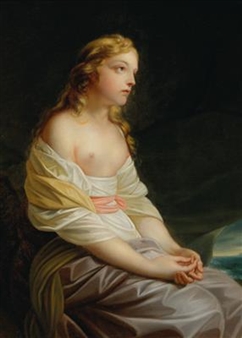 Melida, a scene from Salomon Gessner’s idyll The First Navigator - Johann Füger