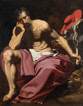 Saint Jerome - Abraham Janssens