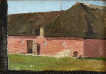 Rödkalkad gård - Borglum II - Marie Krøyer