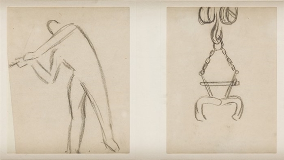 2 Works: Estudio de escenas industriales by Aurelio Bibiano de Arteta y Errasti