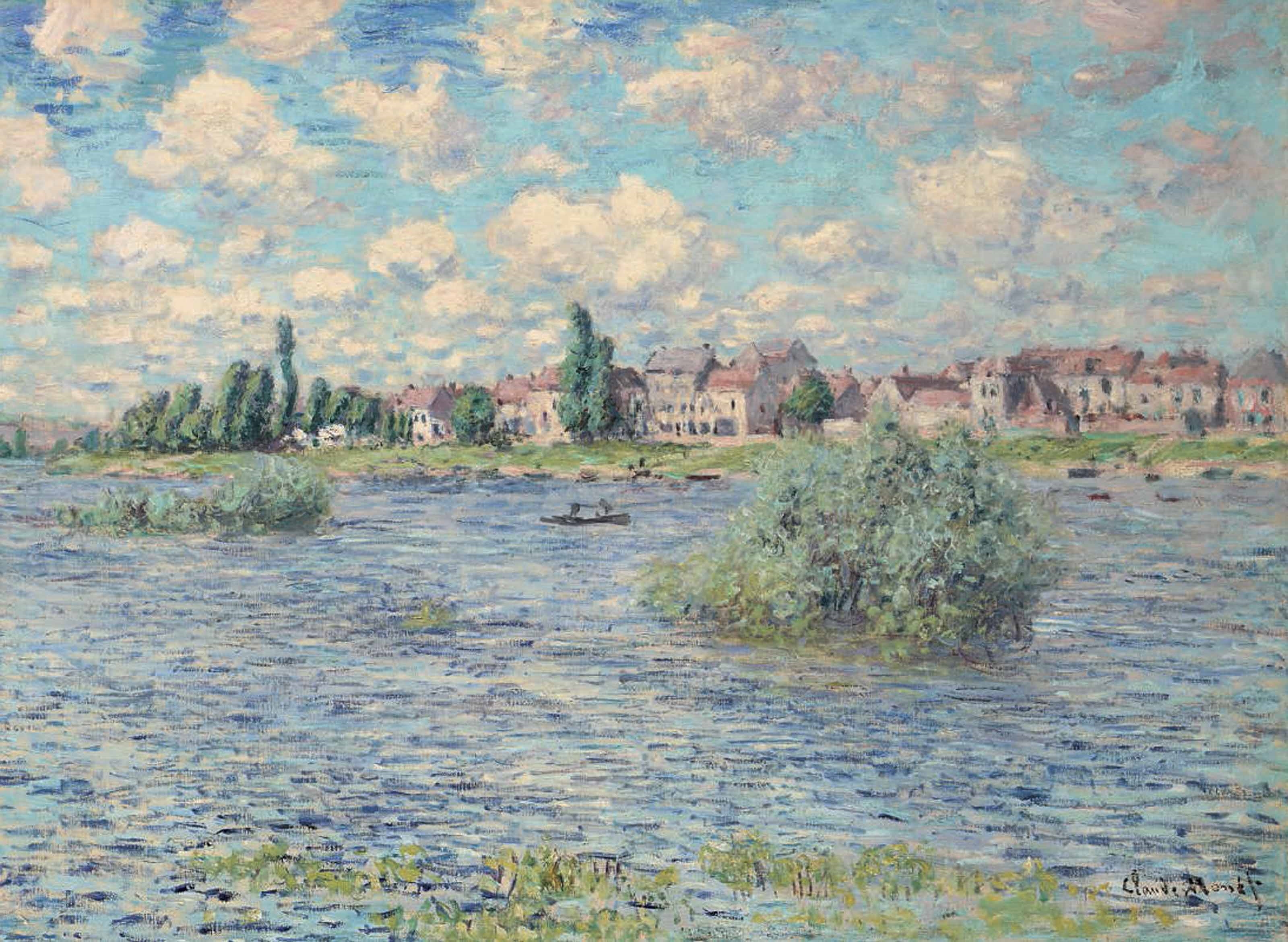 La Seine à Lavacourt by Claude Monet, 1879