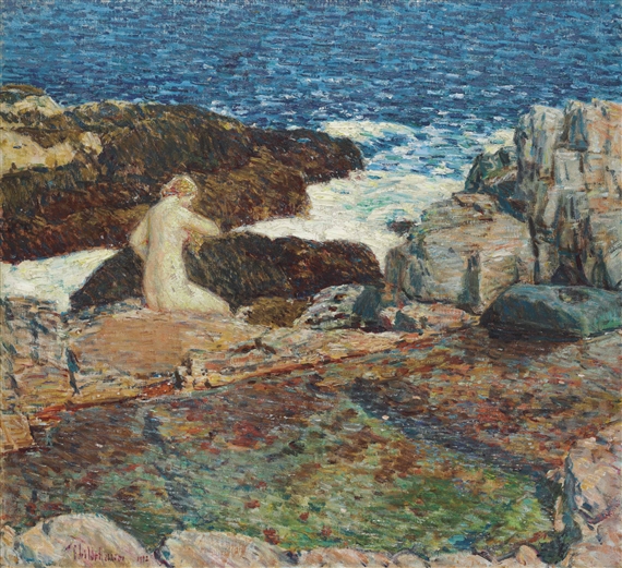 The East Headland Pool, Appledore by Childe Hassam, 1912