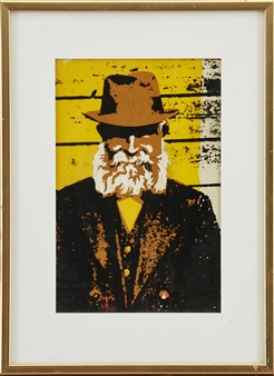 Porträtt av man i hatt - förlaga till bokomslag - Svenolov Ehrén