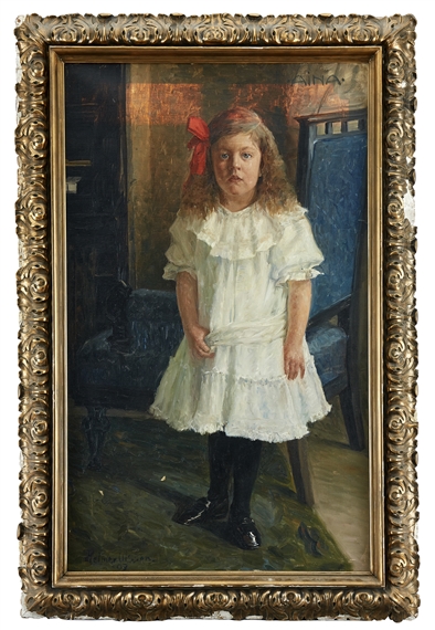 Porträtt föreställande Aina Hedly som barn by Helmer MasOlle, 1907