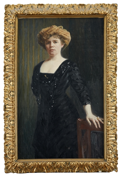 Porträtt föreställande Elna Hedly by Helmer MasOlle, 1910