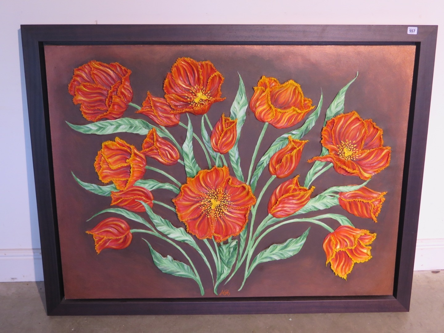 Artwork by Mia Monroe, Tired Tulips, Made of Silicon