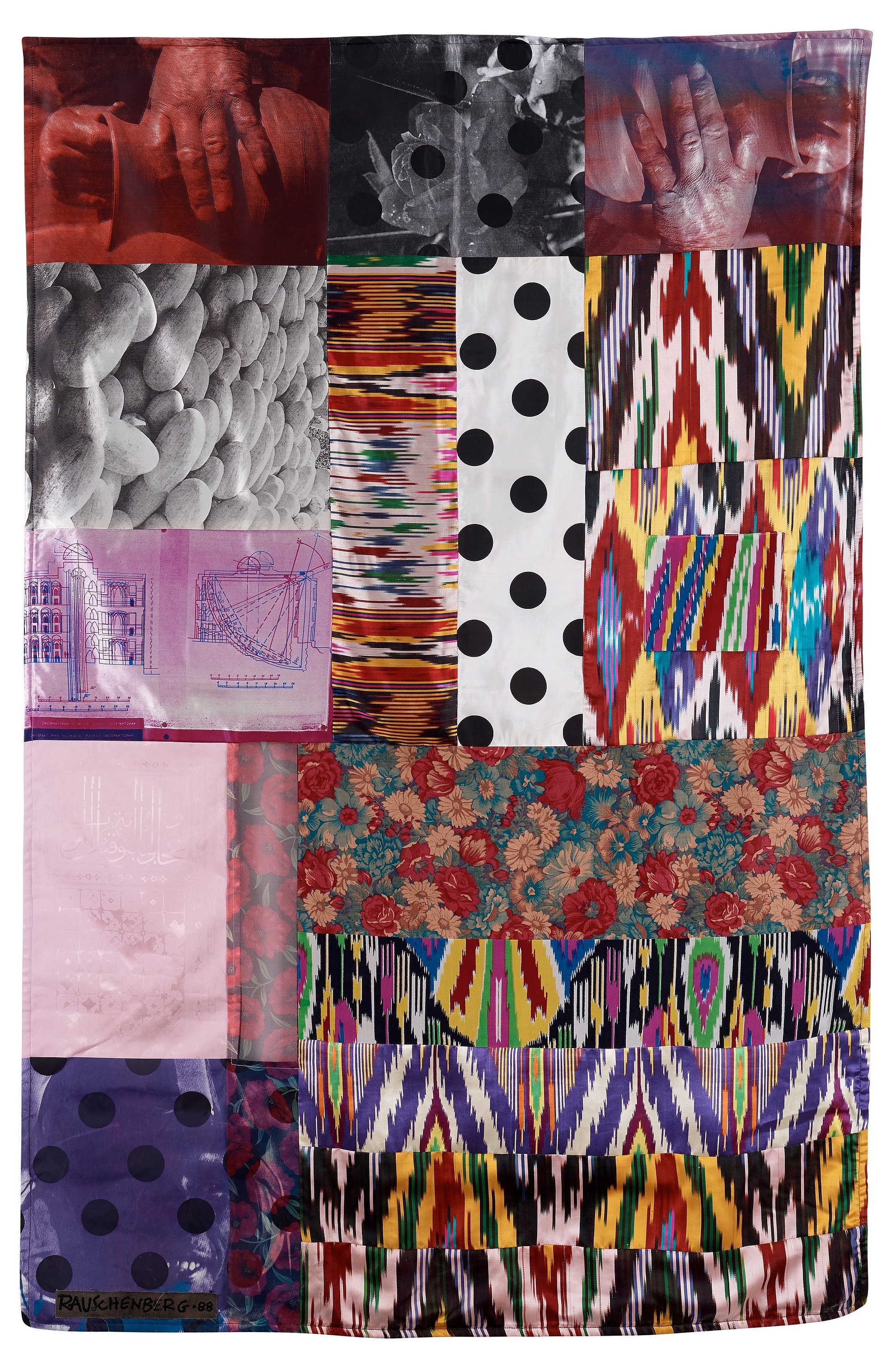 Robert Rauschenberg | Samarkand Stitches #IV (1988) | MutualArt