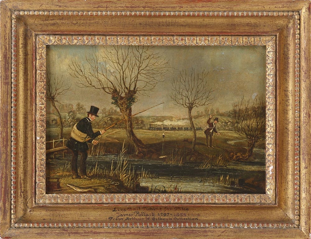 James Pollard Jack Fishing (Live Bait Fishing for Pike) (1843) MutualArt