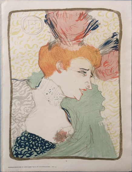 Mademoiselle Marcelle Lender en buste by Henri de Toulouse-Lautrec, 1895