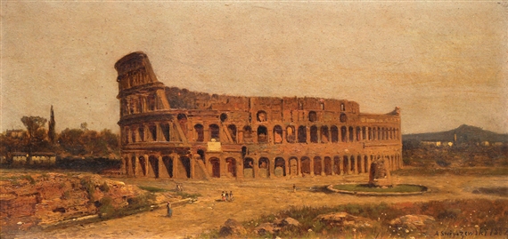 The colosseum in Rome by Aleksander Piotr Swieszewski, 1882