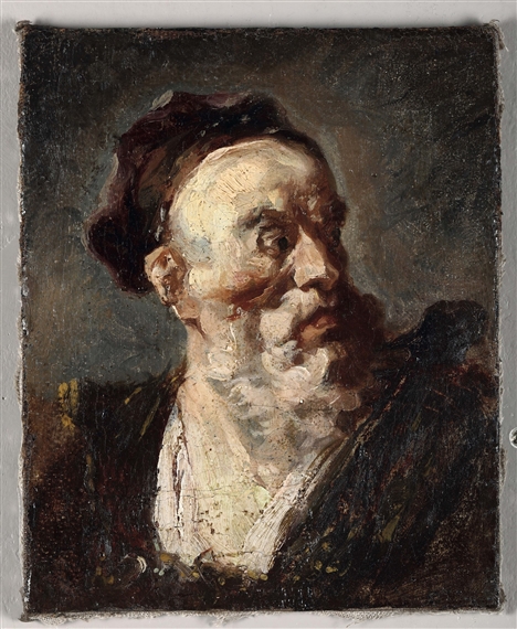 Head of an old man by Jean-Honoré Fragonard
