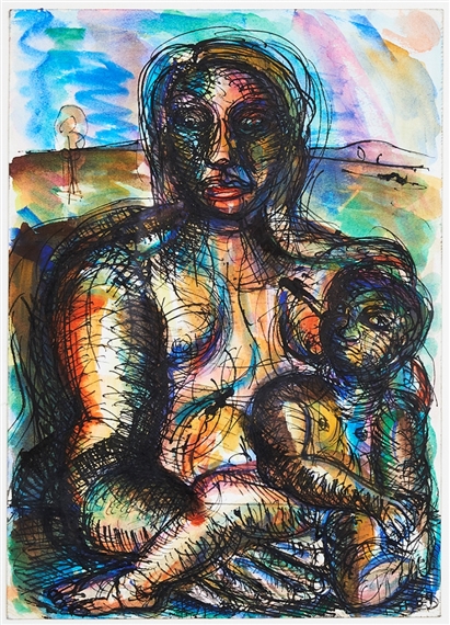 Mother and Child by Joe Furlonger, 1989