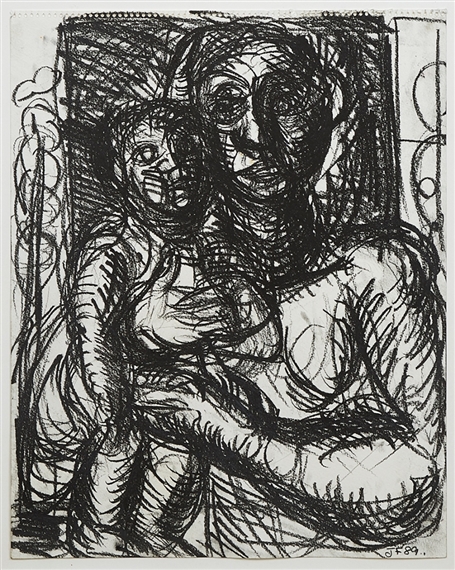 Mother and Child by Joe Furlonger, 1989