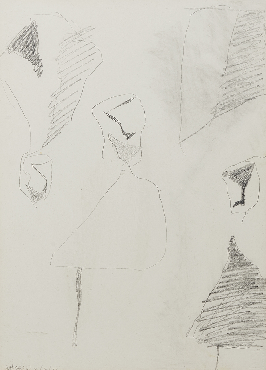 Artwork by Ken Whisson, Sand, Made of pencil on paper