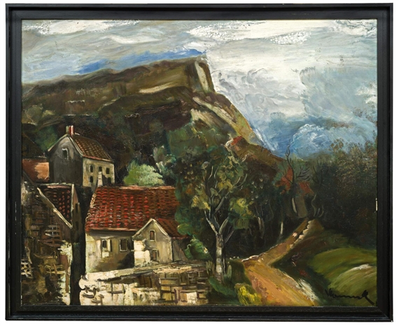 Vue de village by Maurice de Vlaminck, circa 1920-1925