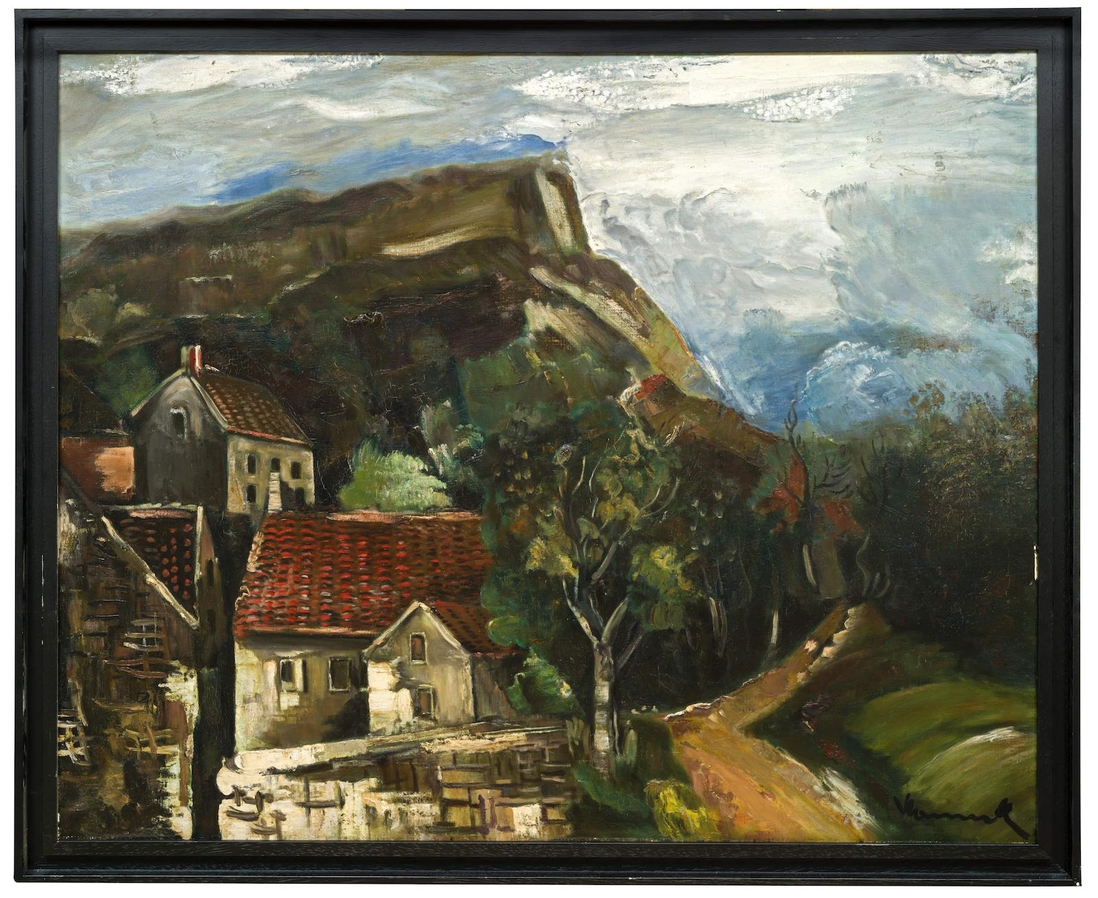 Artwork by Maurice de Vlaminck, Vue de village, Made of oil on canvas