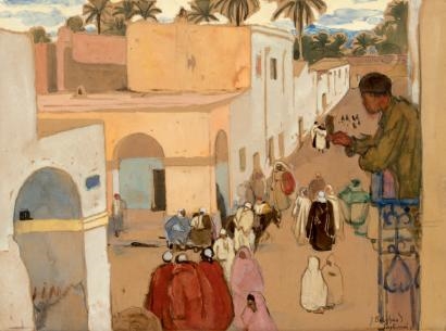 Rue de Laghouat by Jean Bouchaud