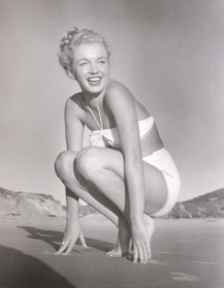 Marilyn Monroe Tobey Beach by Andre de Dienes, 1949