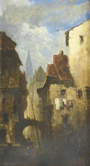 Ansicht aus Strassburg by Gustav Schönleber, 1871
