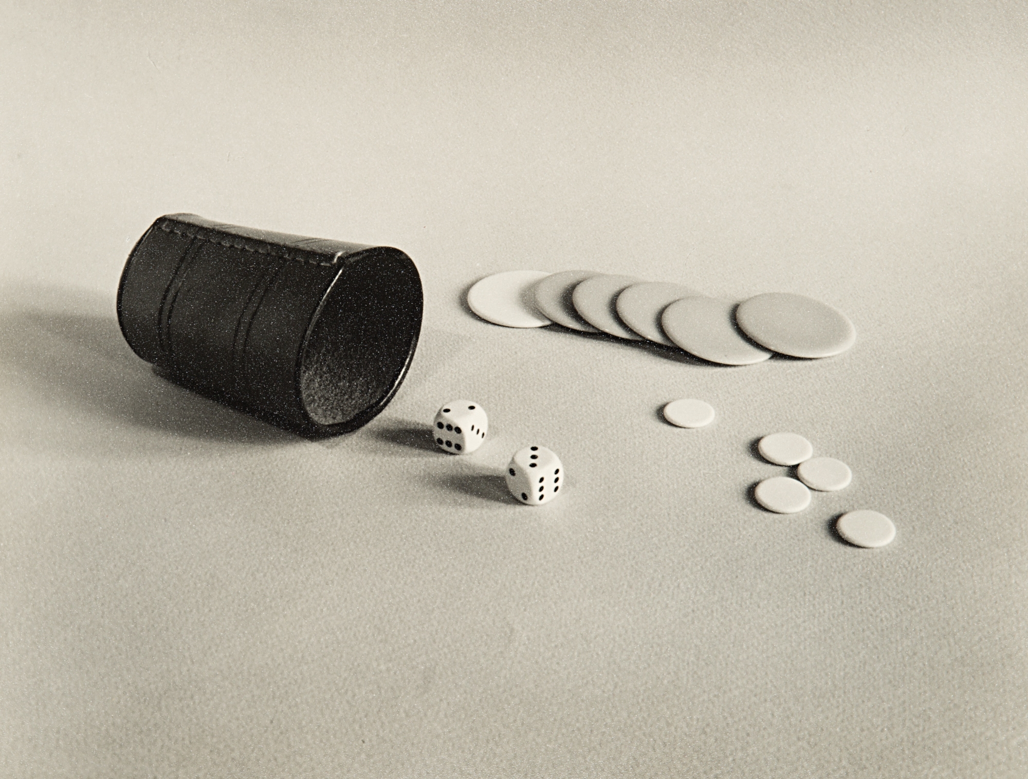 Artwork by Riccardo Gilardi, Senza titolo (dadi), Made of Vintage gelatin silver prin