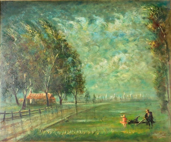 Wet and Windy by Charles Edward Hopgood