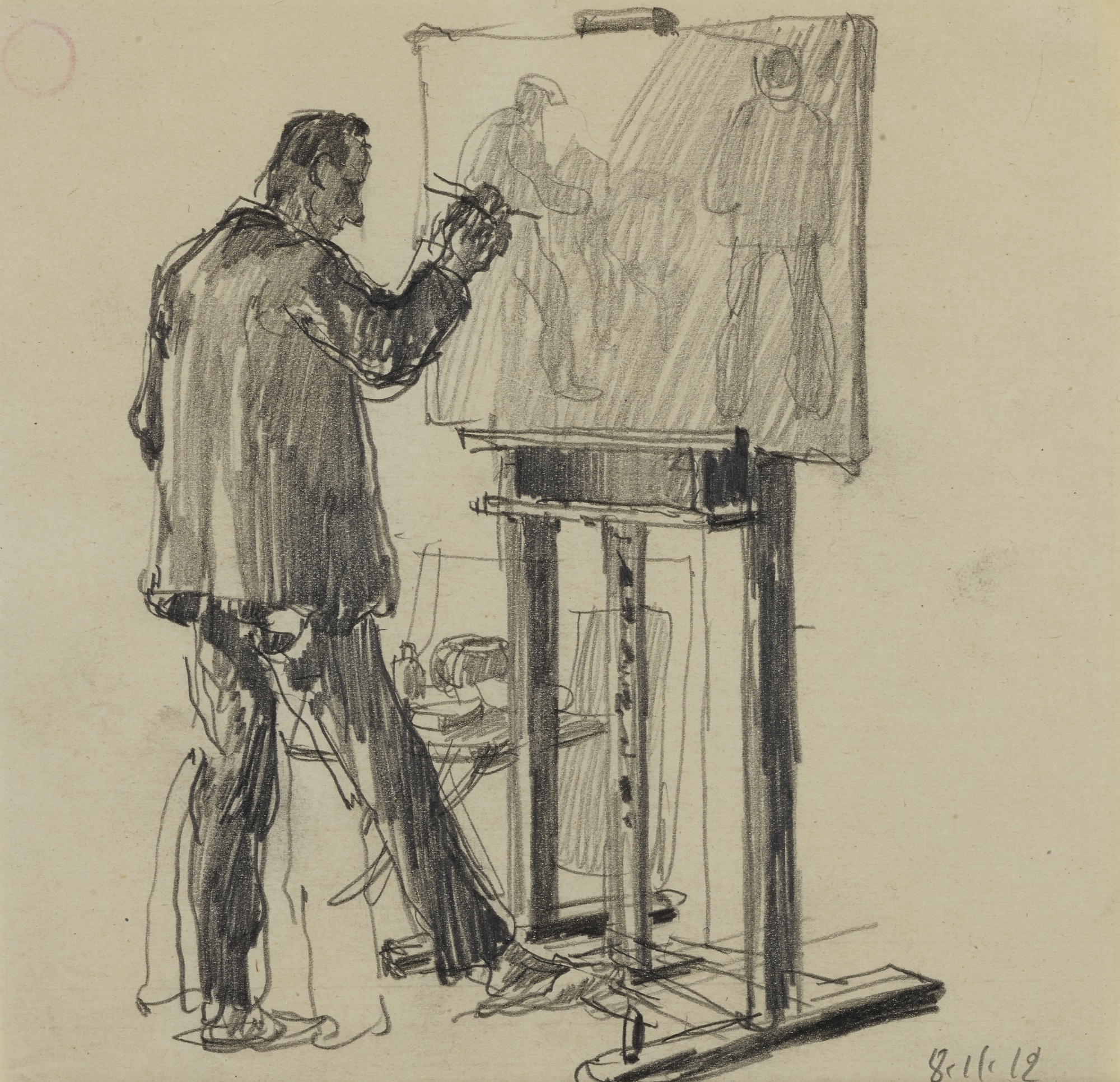 ARTIST'S STUDIO by George Grosz, 1912